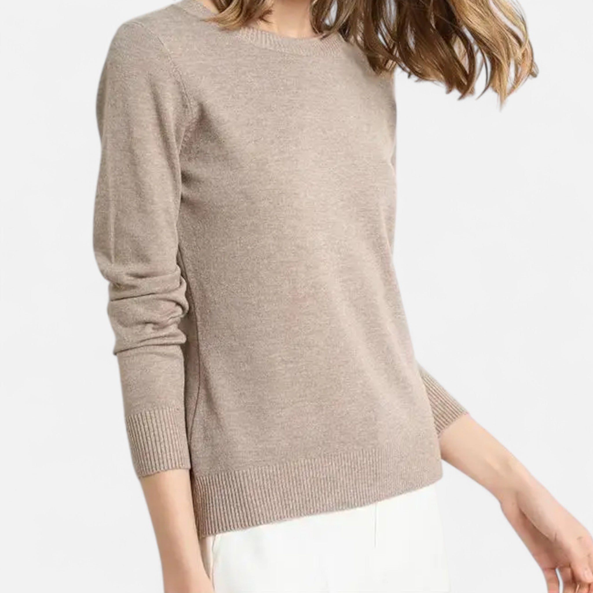 Savora Mode | Women’s Merino Wool Sweater – O-Neck Pullover