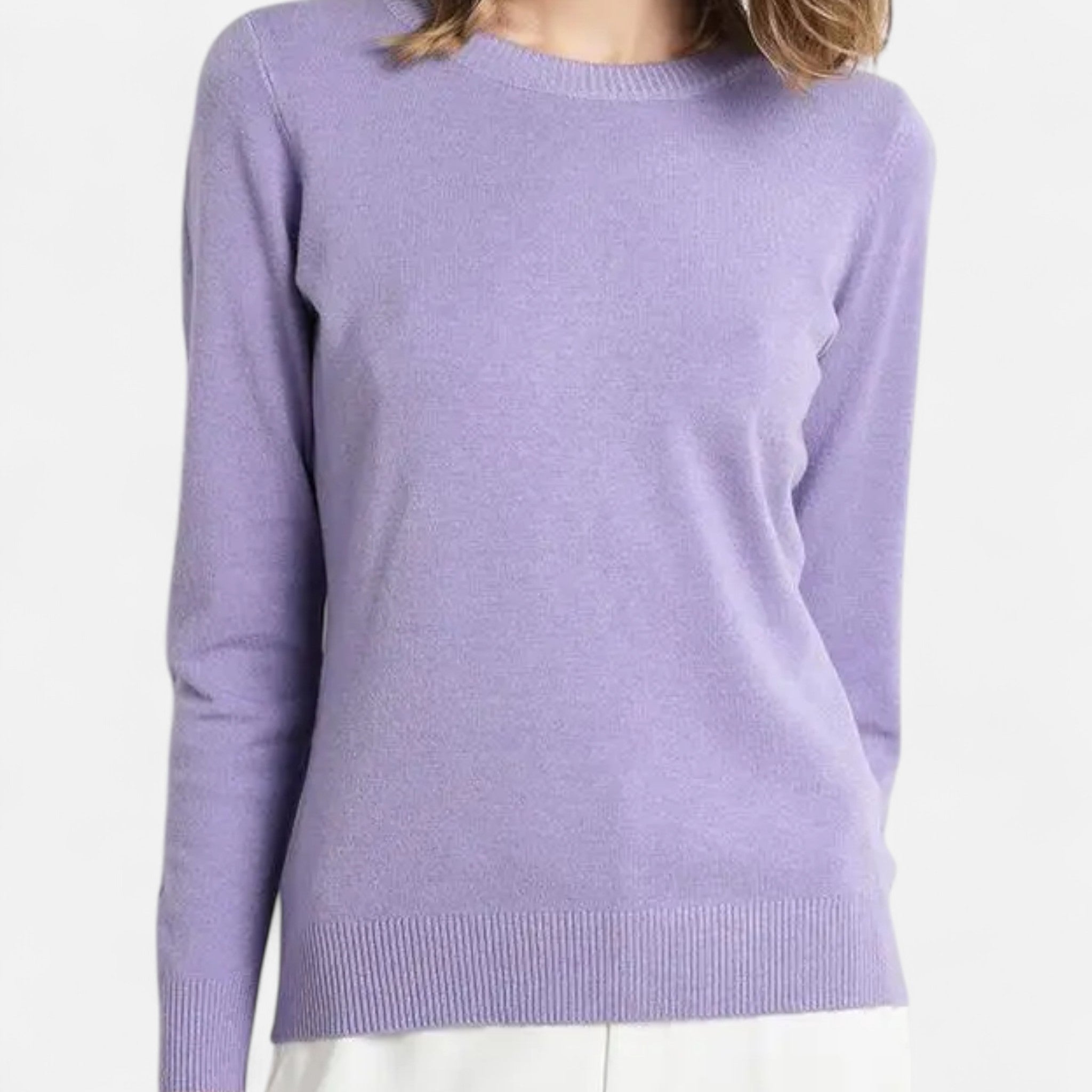 Savora Mode | Women’s Merino Wool Sweater – O-Neck Pullover