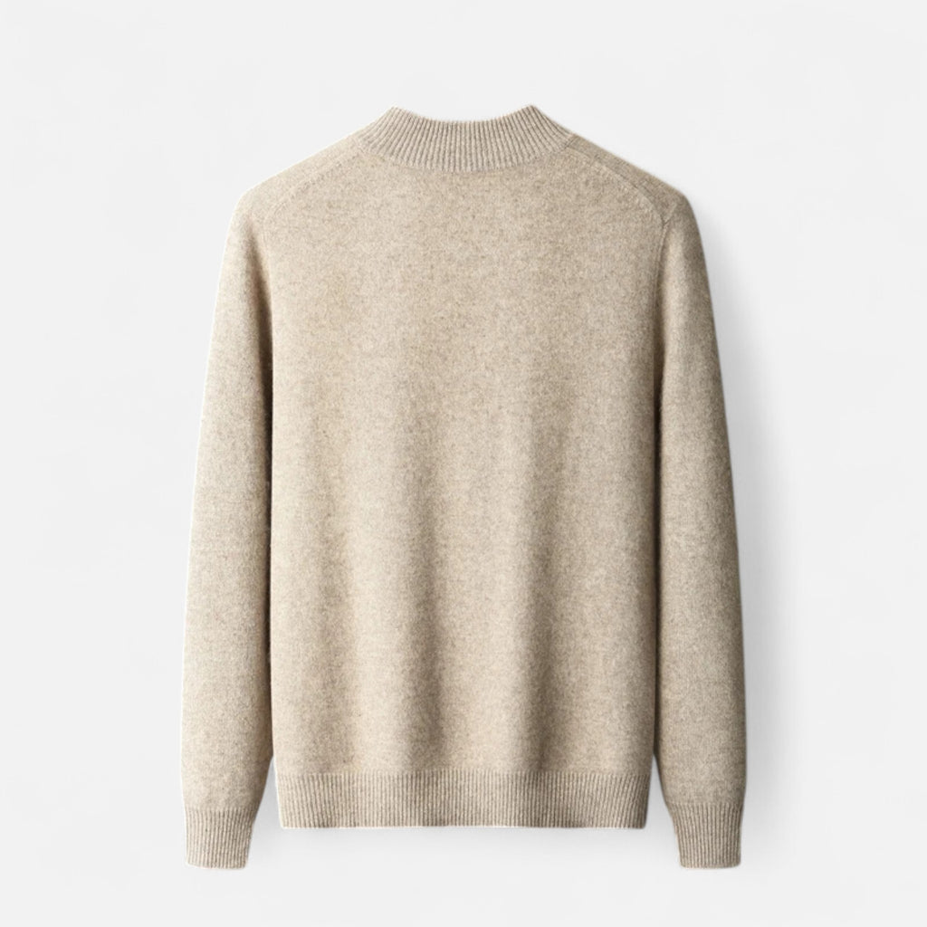 Savora Mode | Men’s Knit Cardigan – Mock Collar