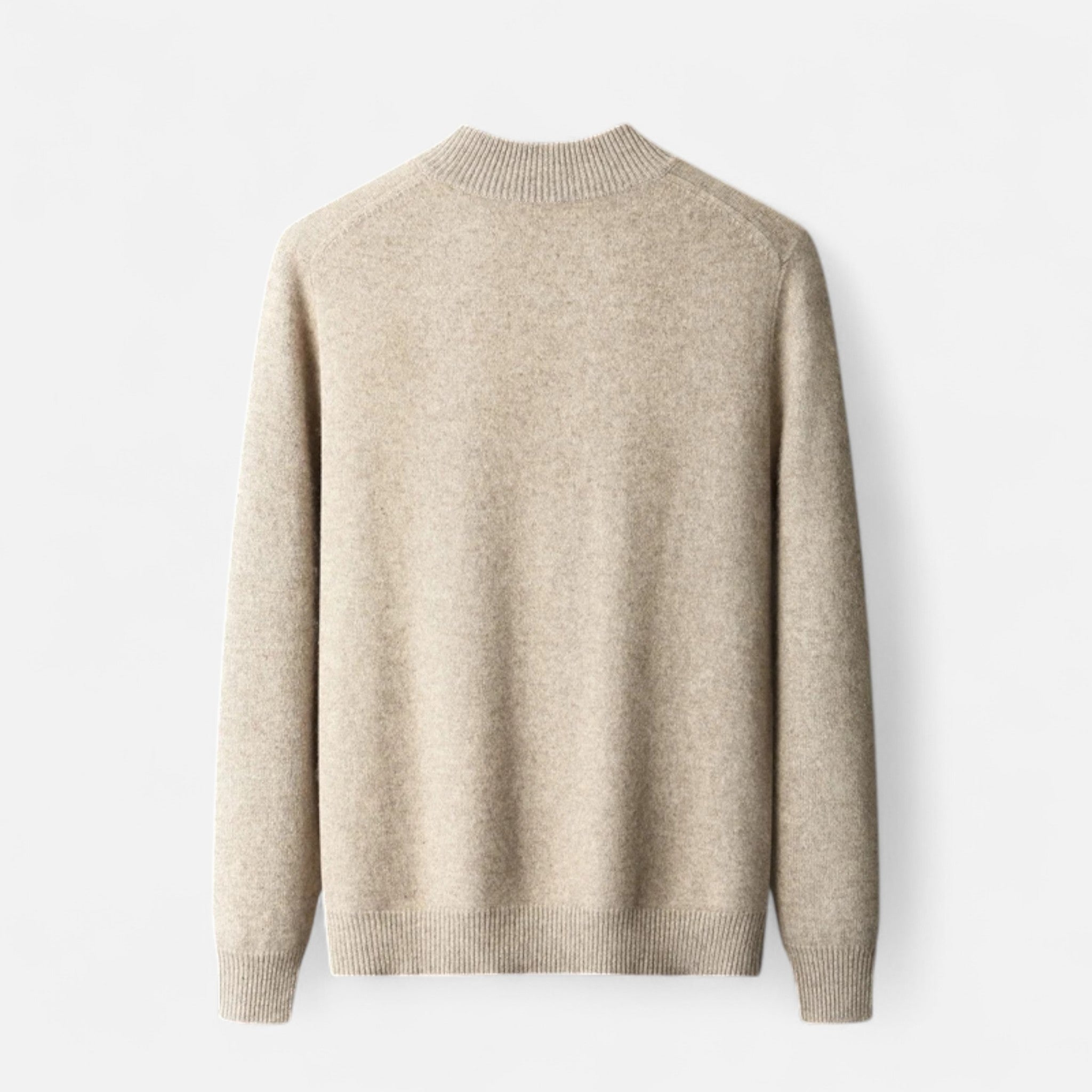 Savora Mode | Men’s Merino Wool Cardigan – Mock Collar