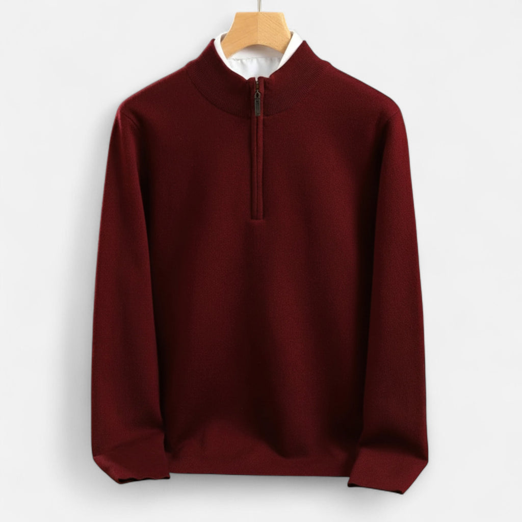 Savora Mode | Men’s Knit Sweater – Half-High Collar