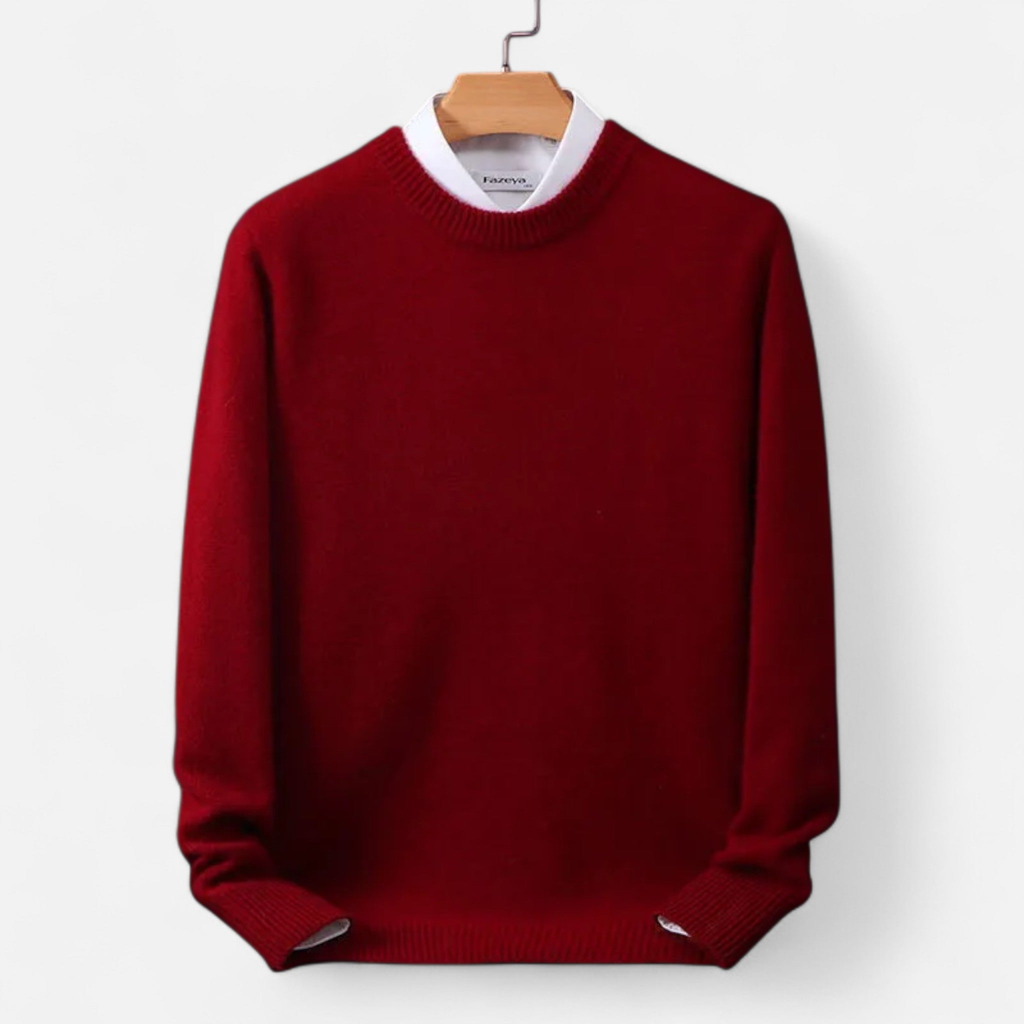 Savora Mode | Men’s Merino Wool Sweater – Half-High Collar