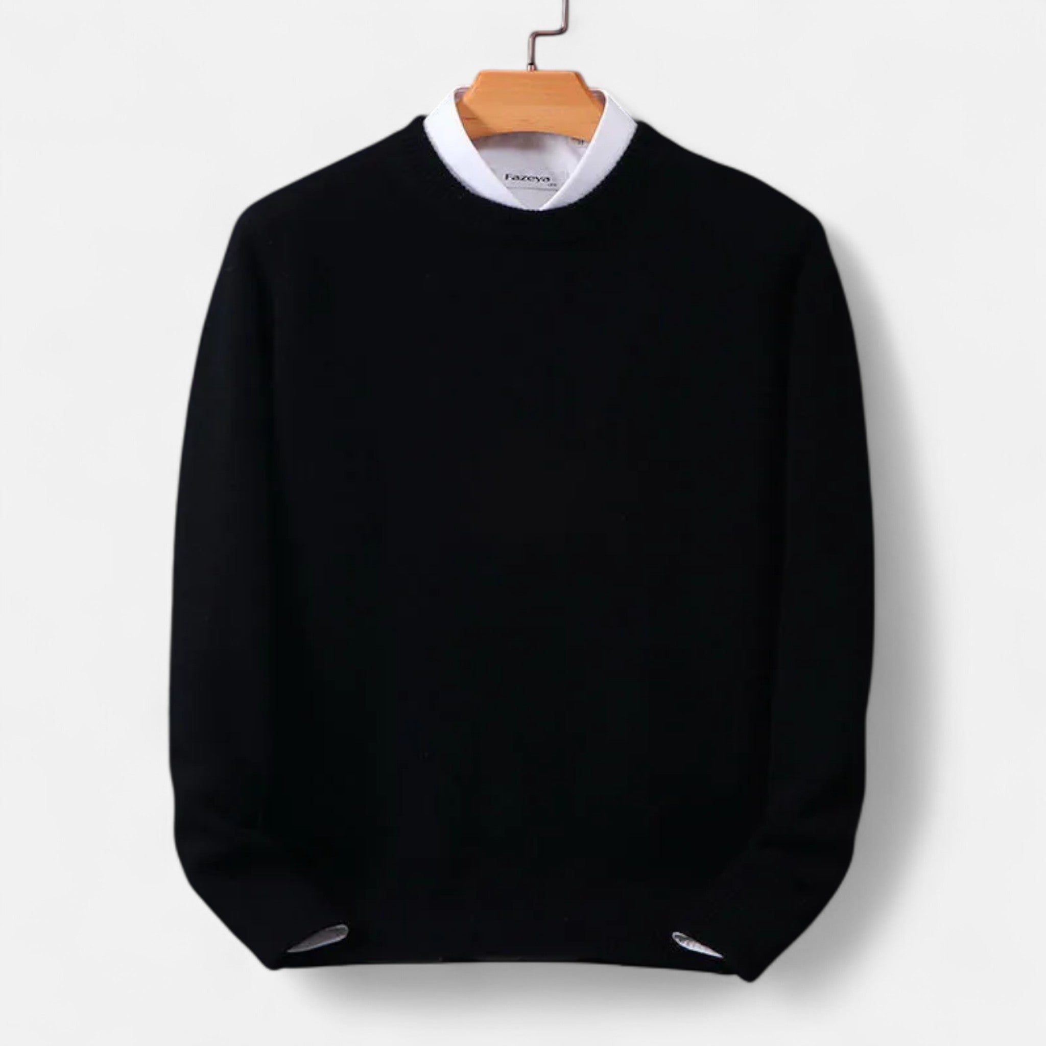 Savora Mode | Men’s Merino Wool Sweater – Half-High Collar