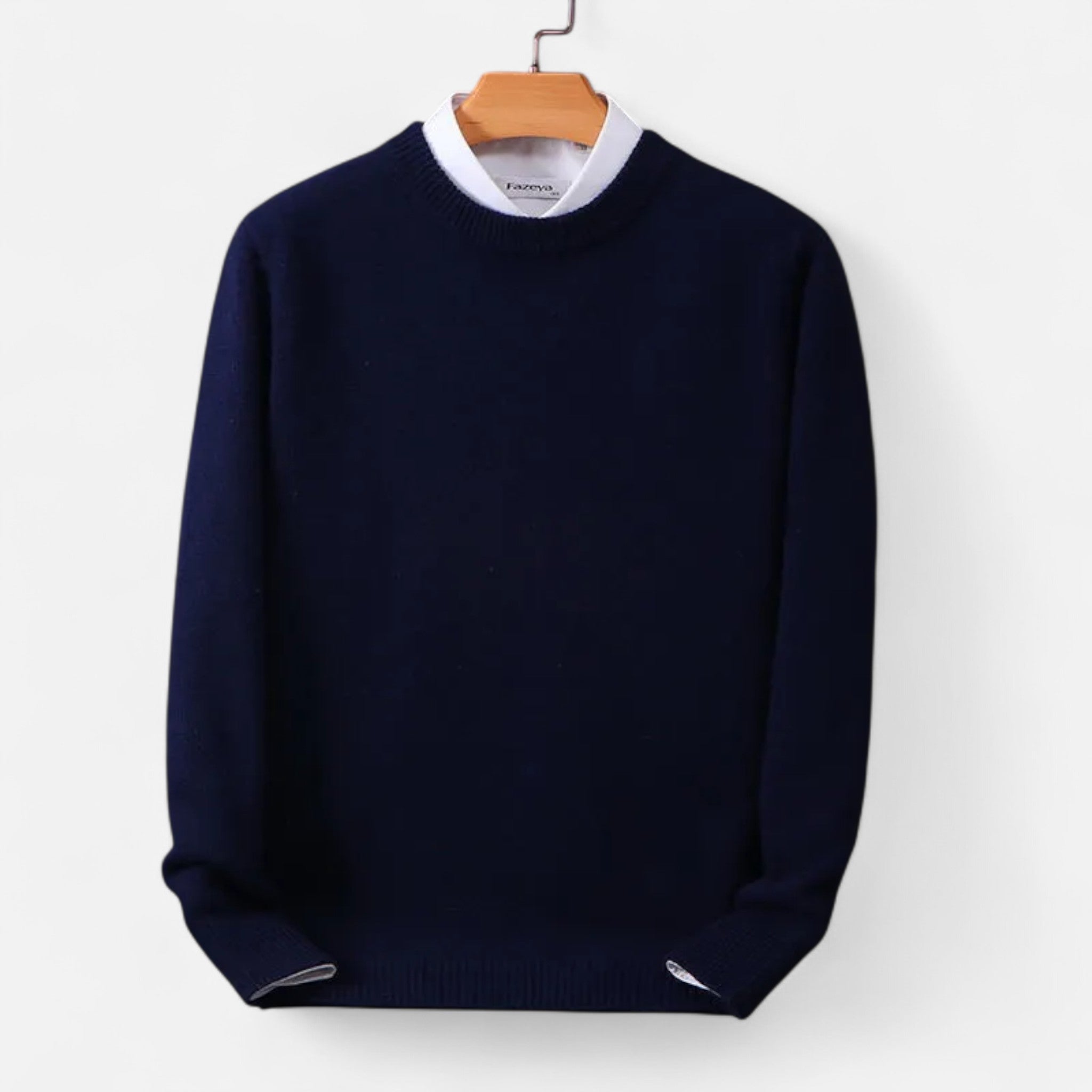 Savora Mode | Men’s Merino Wool Sweater – Half-High Collar