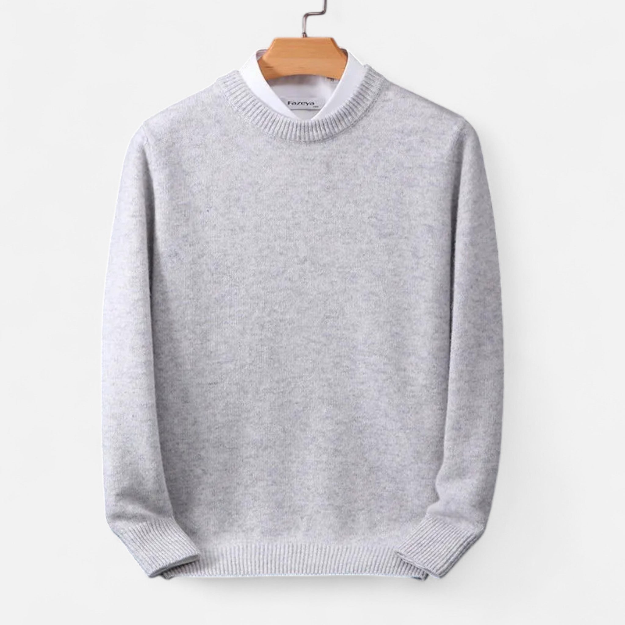 Savora Mode | Men’s Merino Wool Sweater – Half-High Collar