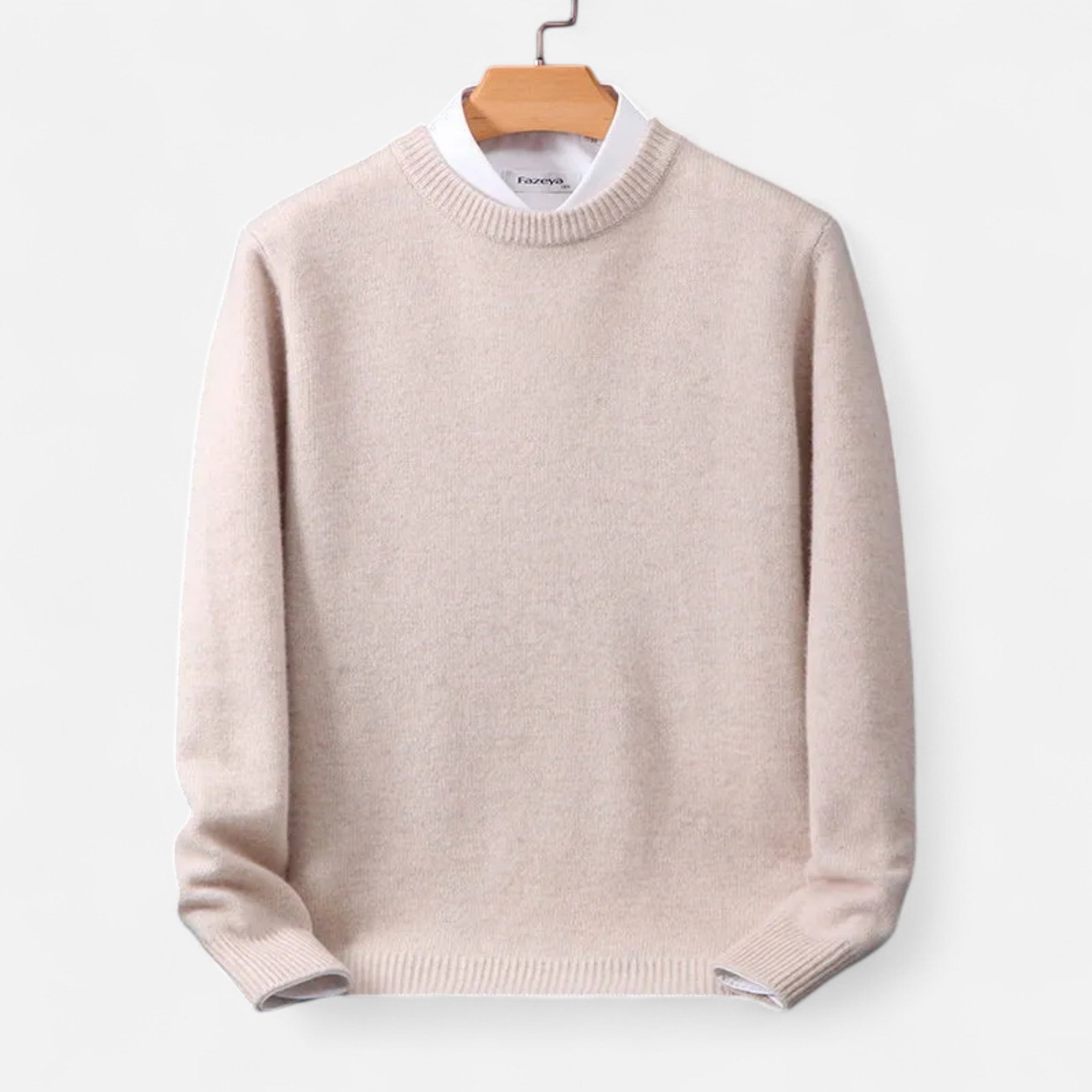 Savora Mode | Men’s Merino Wool Sweater – Half-High Collar