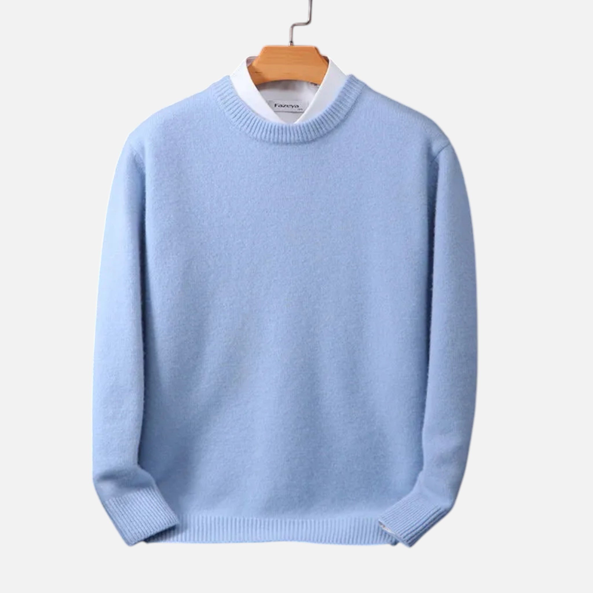 Savora Mode | Men’s Merino Wool Sweater – Half-High Collar