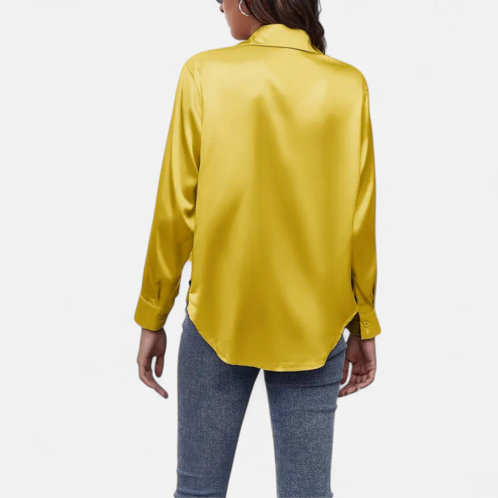 Savora Mode | Women’s Satin Long Sleeve Shirt
