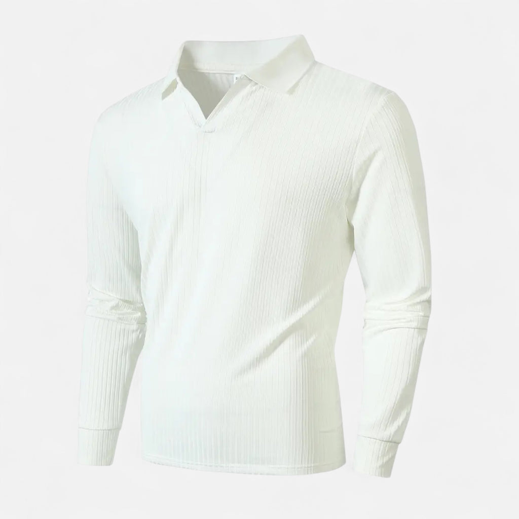 Savora Mode | Ribbed Men's V-Neck Polo