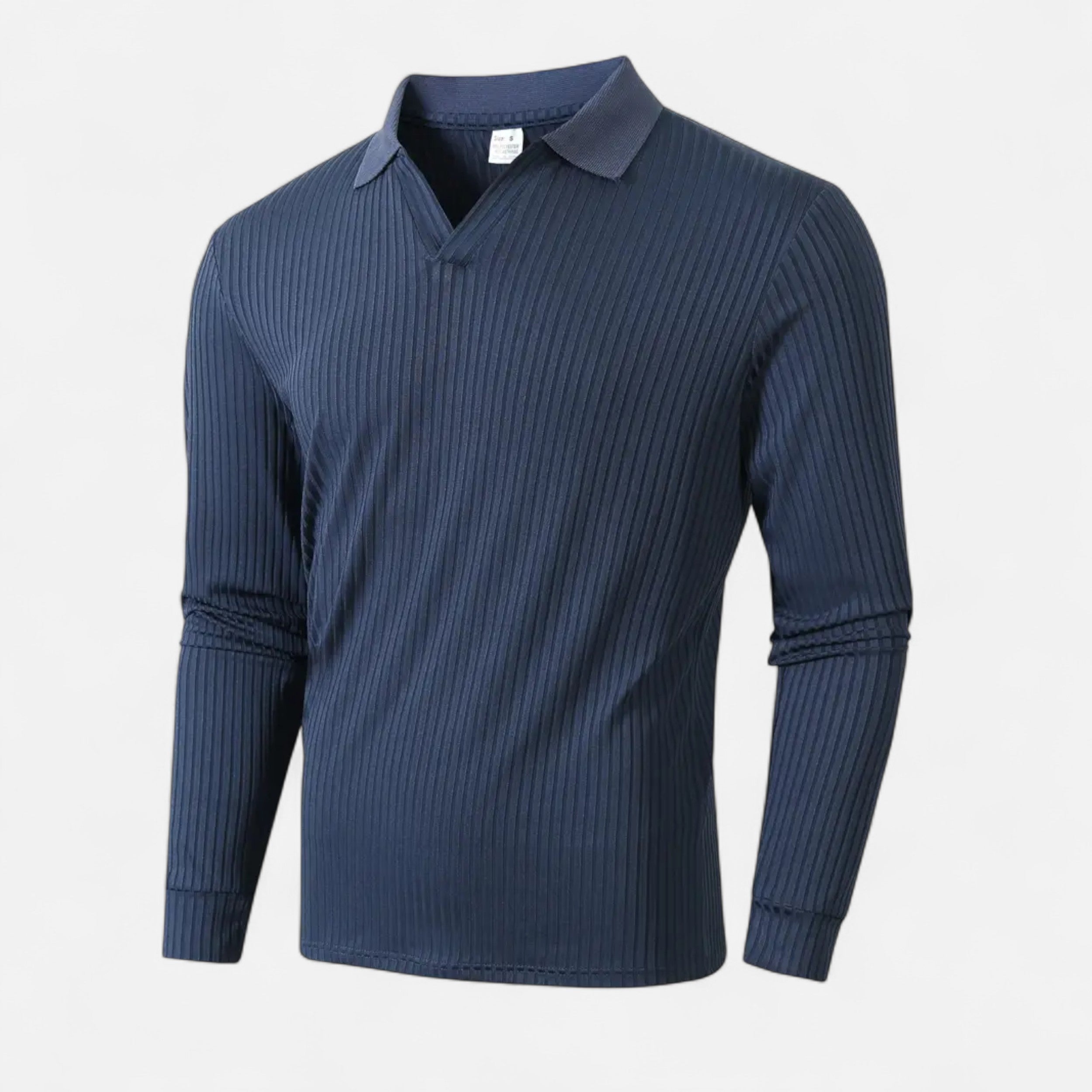 Savora Mode | Ribbed Men's V-Neck Polo