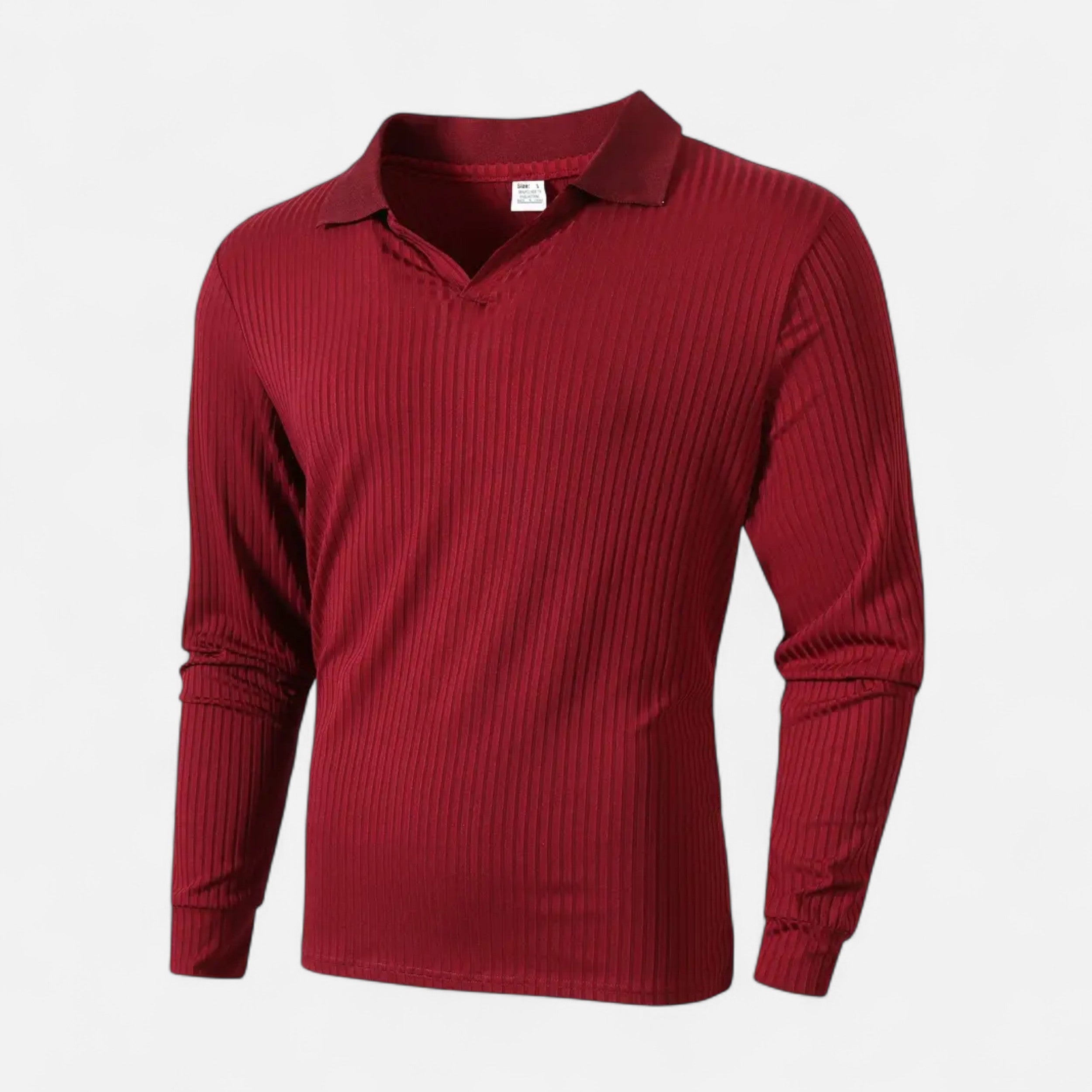 Savora Mode | Ribbed Men's V-Neck Polo