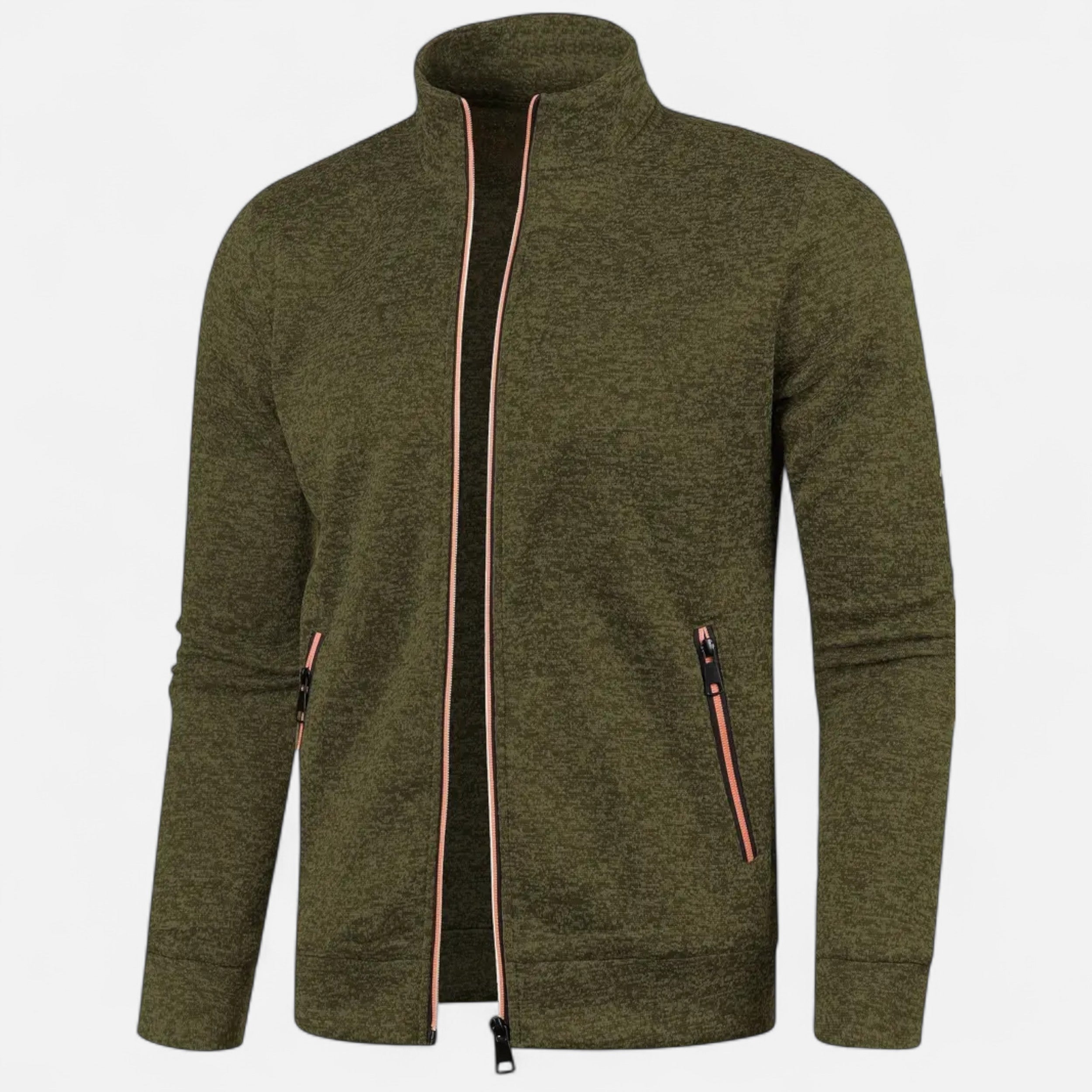 Savora Mode | Men's Elegant Full Zip Up Cardigan