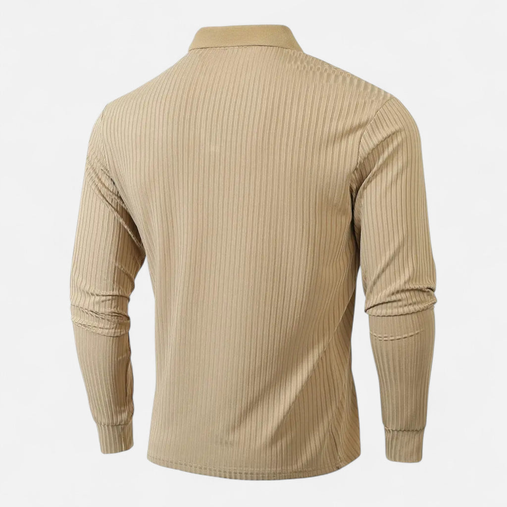 Savora Mode | Ribbed Men's V-Neck Polo