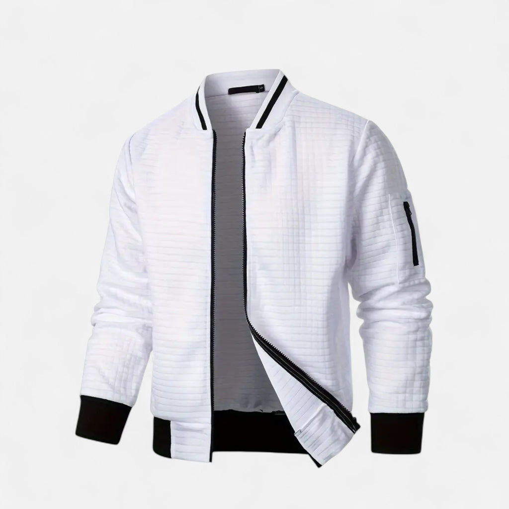 Savora Mode | Men's New Zip-Up Plaid Cardigan