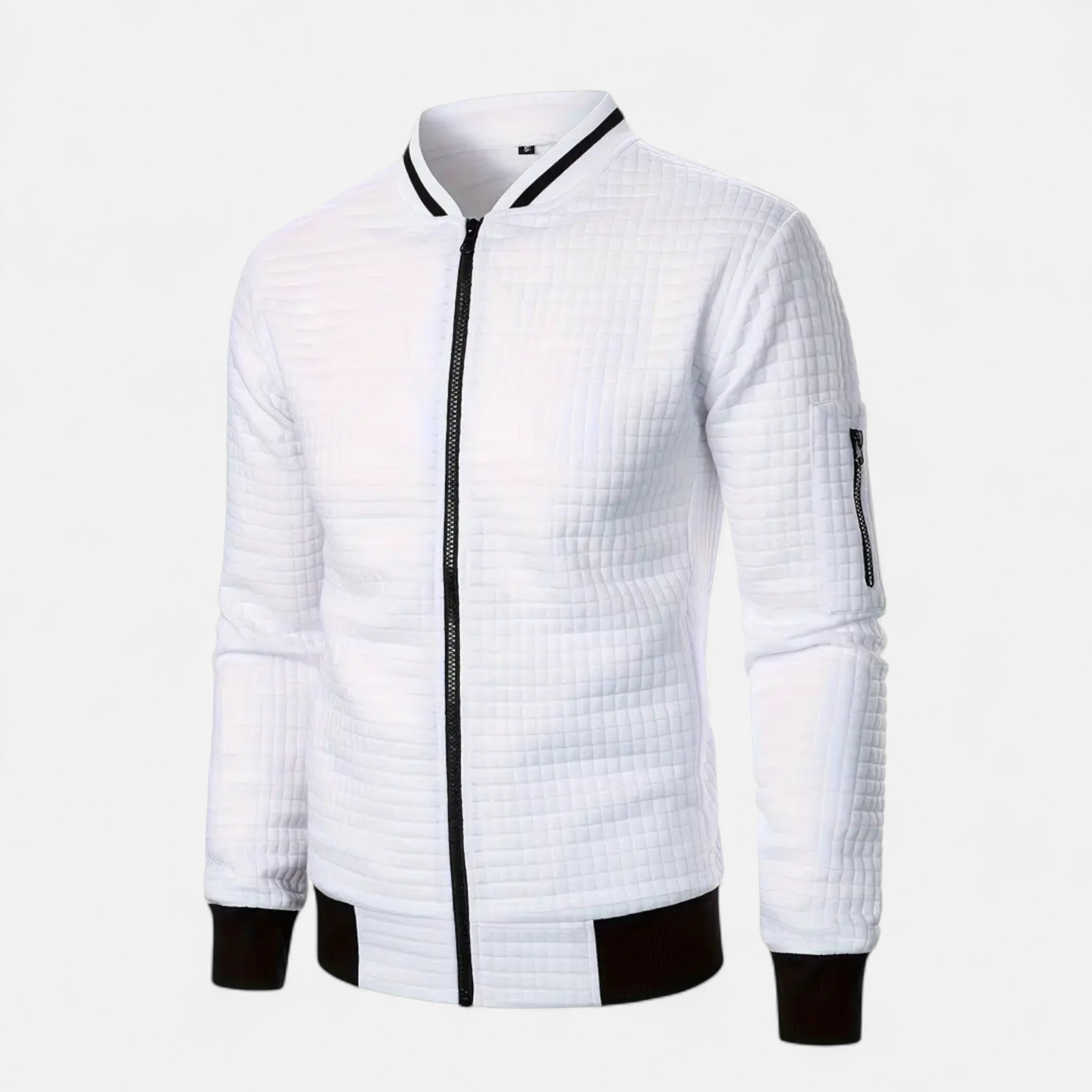 Savora Mode | Men's New Zip-Up Plaid Cardigan