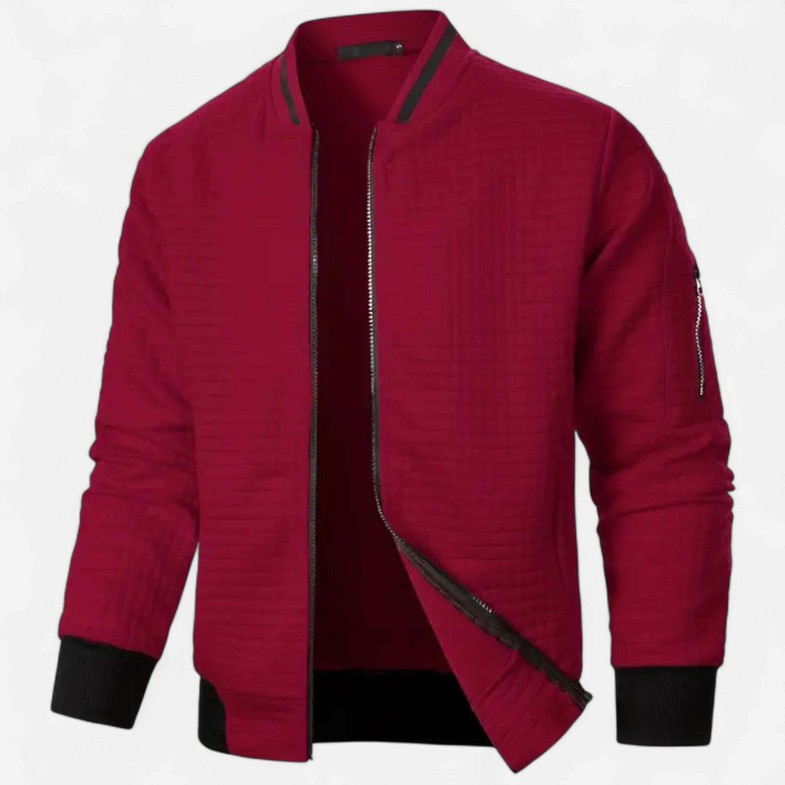 Savora Mode | Men's New Zip-Up Plaid Cardigan