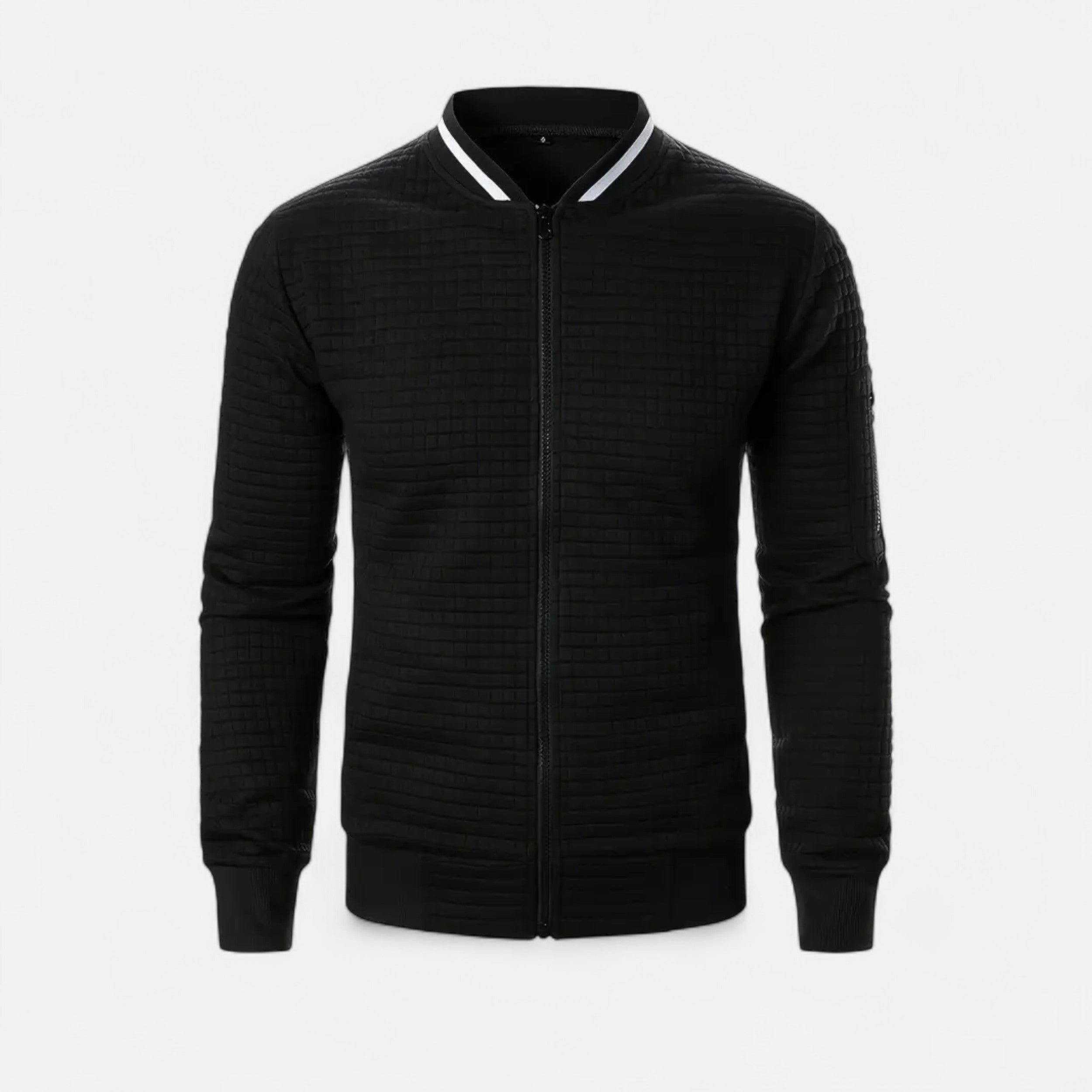 Savora Mode | Men's New Zip-Up Plaid Cardigan