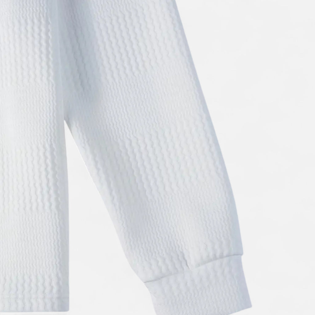 Savora Mode | Men's Solid Colour Jacquard Long Sleeve Lapel Shirt